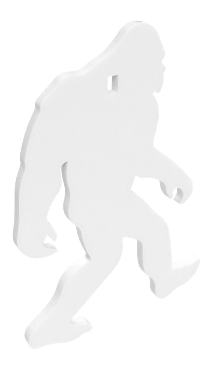 Birchwood Casey AR500 3/8in Steel 1 Hole Animal Silhouette Target - Yeti 1/