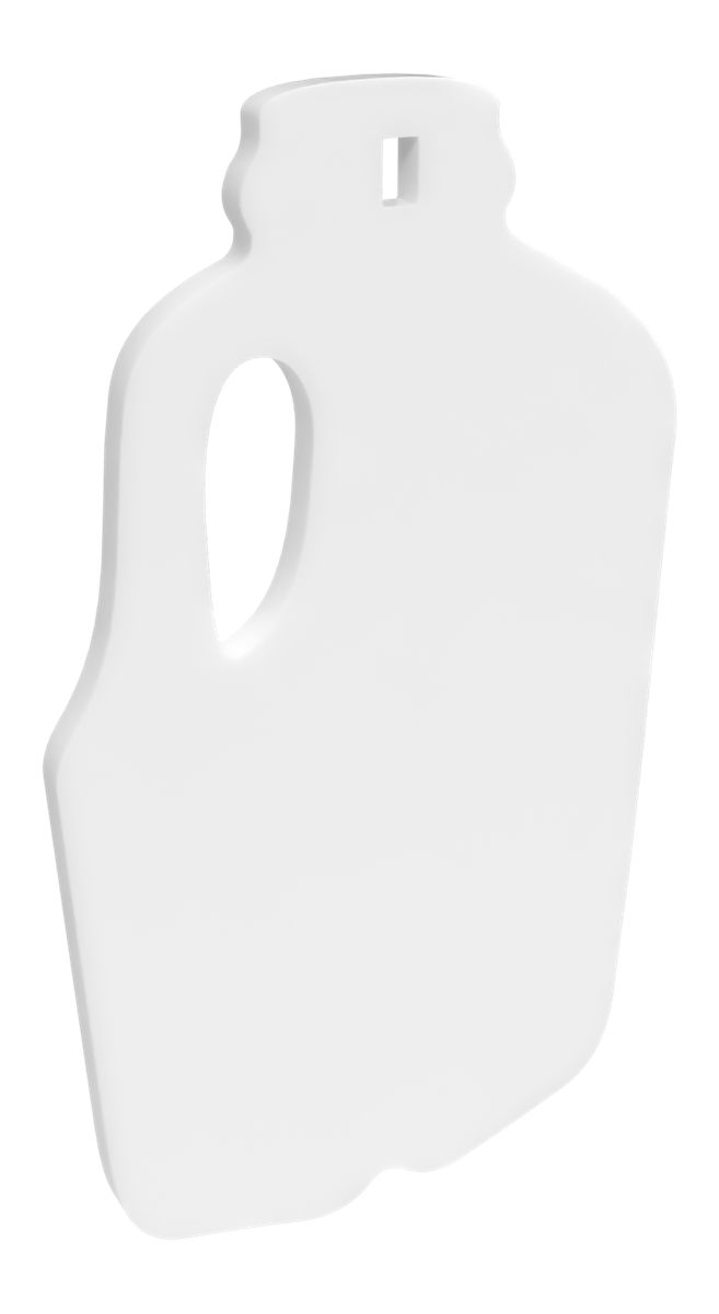 Birchwood Casey AR500 3/8in Silhouette / 1-Hole/Milk JUG