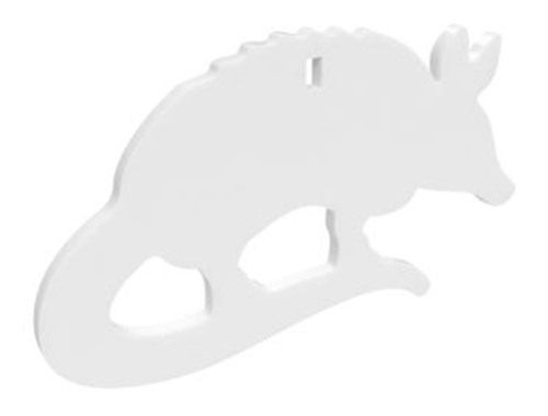 Birchwood Casey AR500 3/8in Silhouette / 1-Hole/Armadillo view 2