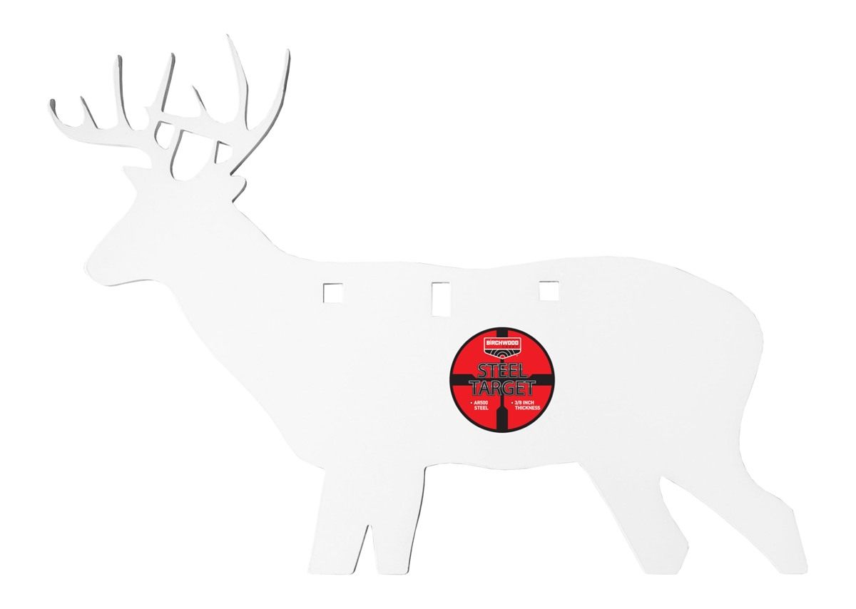 Birchwood Casey AR500 3/8in Silhouette / 3-Hole/Deer