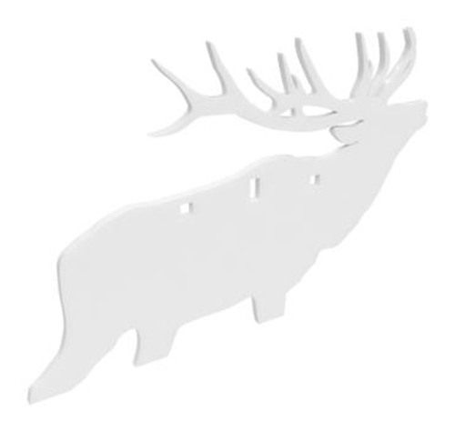 Birchwood Casey AR500 3/8in Silhouette Plate Target 3-Hole Elk