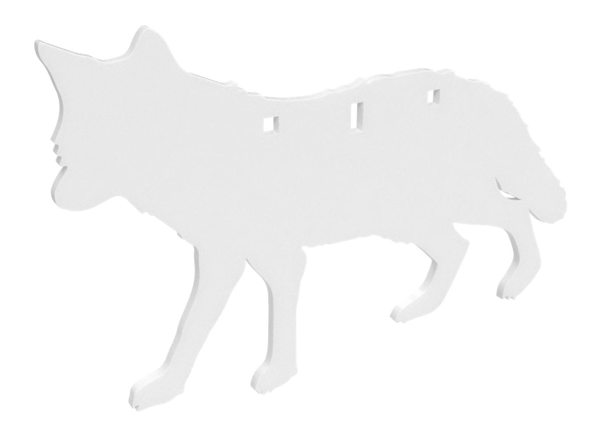 Birchwood Casey AR500 3/8in Silhouette / 3-Hole/Coyote