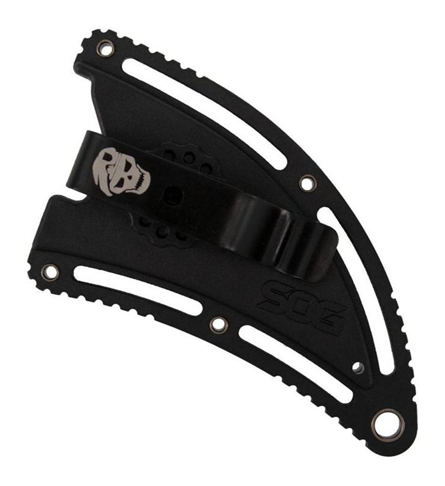 Sog Specialty Knives Gambit Blackout Fixed Knife 2-3/5in Sheepsfoot Blade