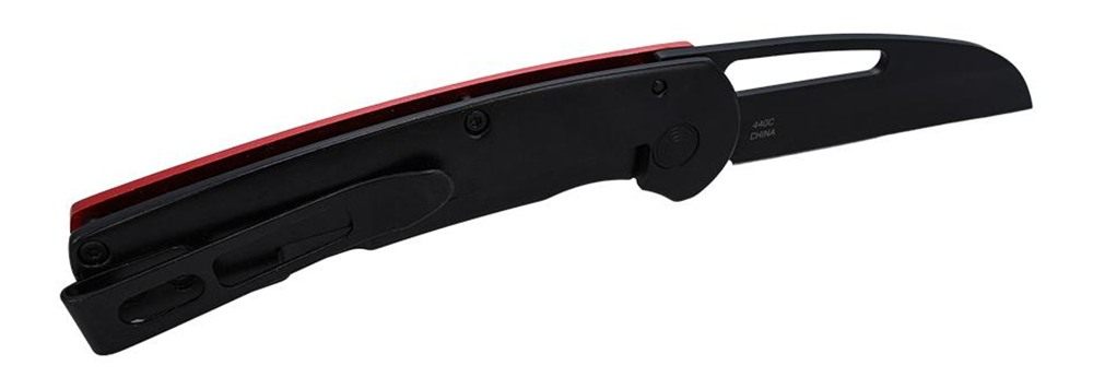 Sog Specialty Knives Escape FL Folding Knife 3in Sheepsfoot Blade Red Black