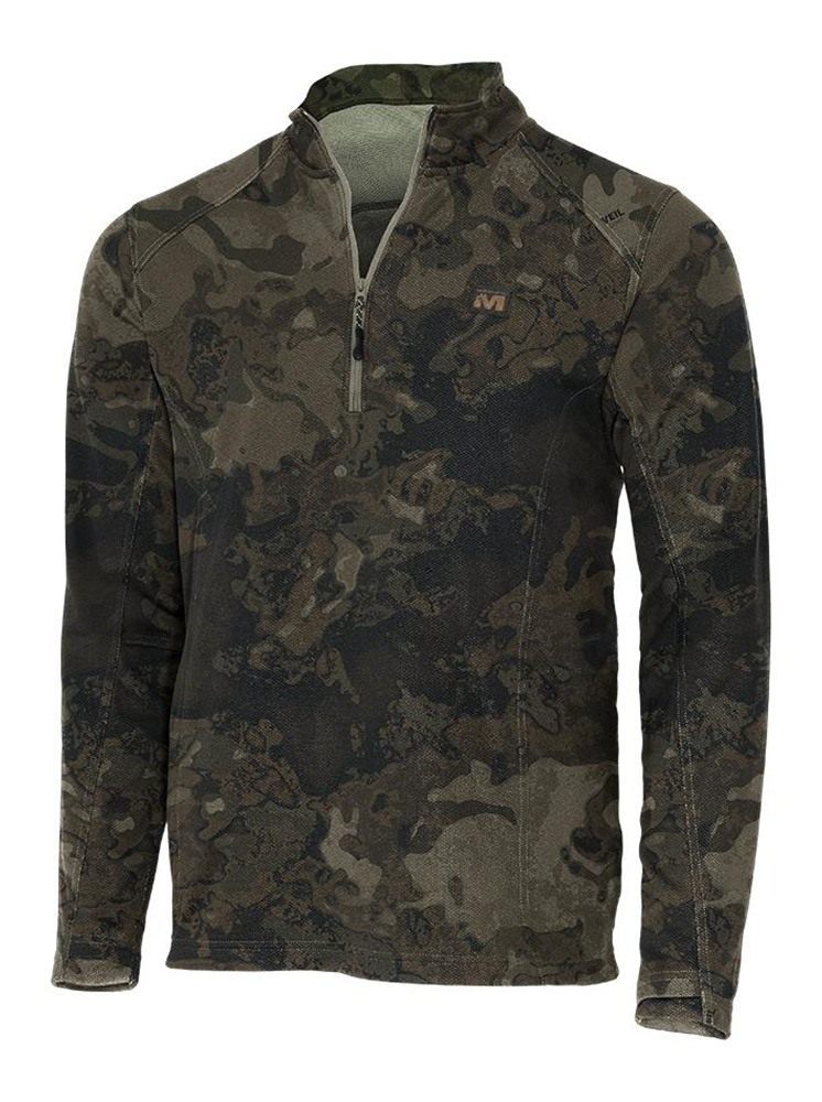 Gsm Muddy DV8 Quest Midweight Quarter Zip Sweatshirt Veil Canyon Grey XL view 2