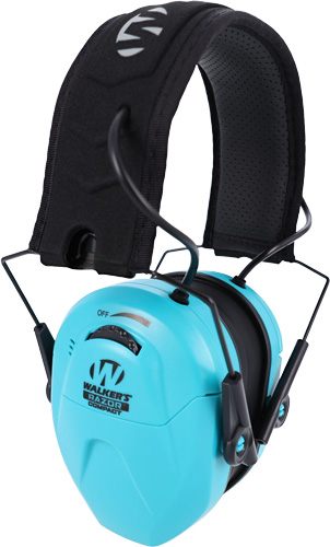 Walker's GWPCRSEMTL Razor Compact Electronic Muff 23 dB Over the Head Teal view 2