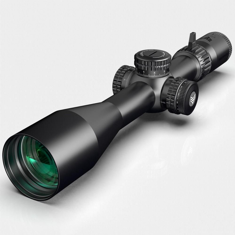 10 Ring Swampfox Warhawk 3-15x50 Rifle Scope FFP Recce MIL Reticle Black view 2
