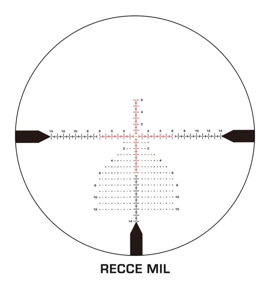 10 Ring Swampfox Warhawk 3-15x50 Rifle Scope FFP Recce MIL Reticle Black view 4