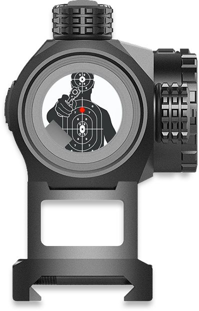 10 Ring Swampfox Liberator II Mini Red Dot Sight Illum Black view 4