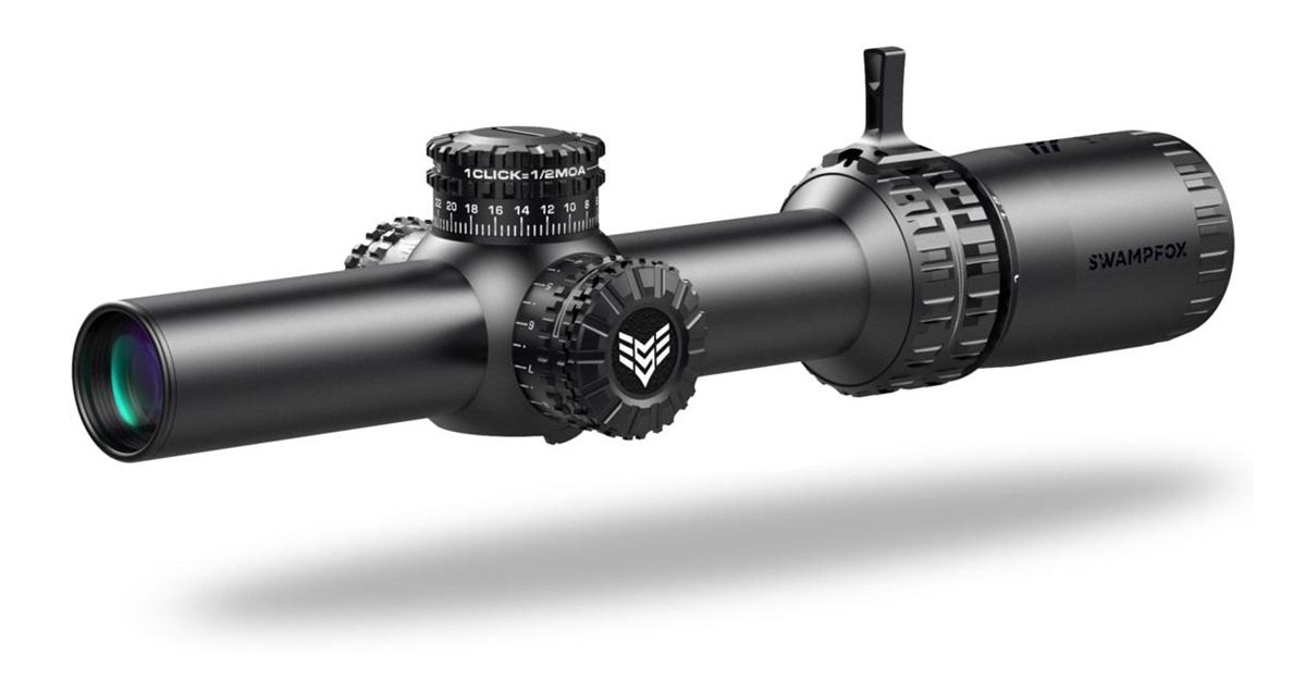 10 Ring Swampfox Arrowhead Lpvo Series Rifle Scope 1-8x24 30mm SFP IR Green view 2