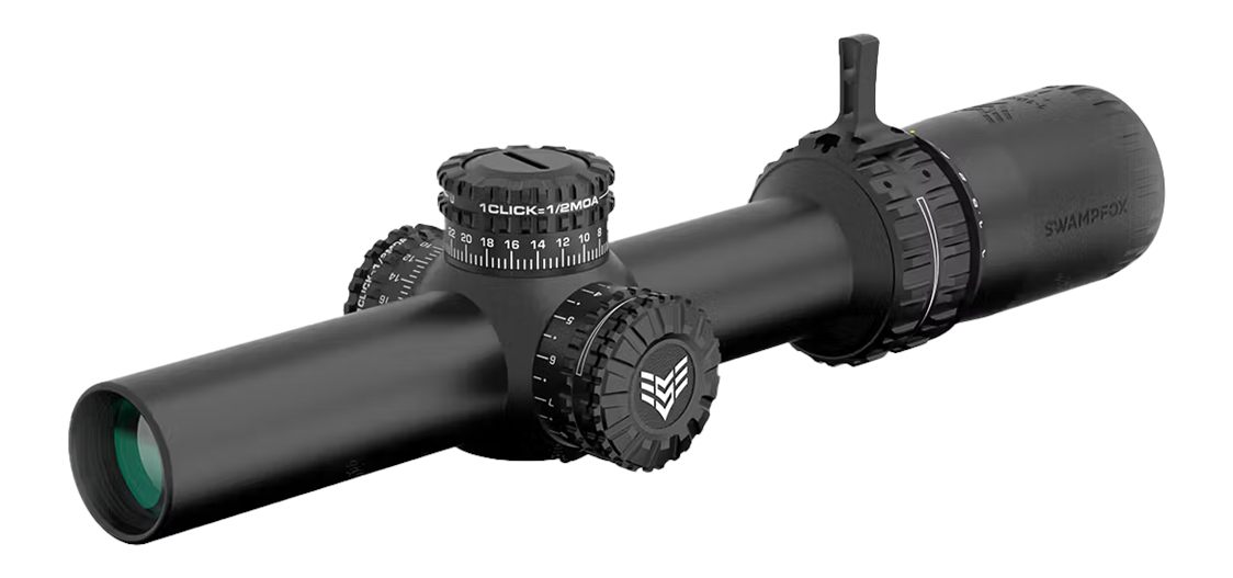 10 Ring Swampfox Arrowhead Lpvo Series Rifle Scope 1-8x24 30mm SFP IR Green view 3