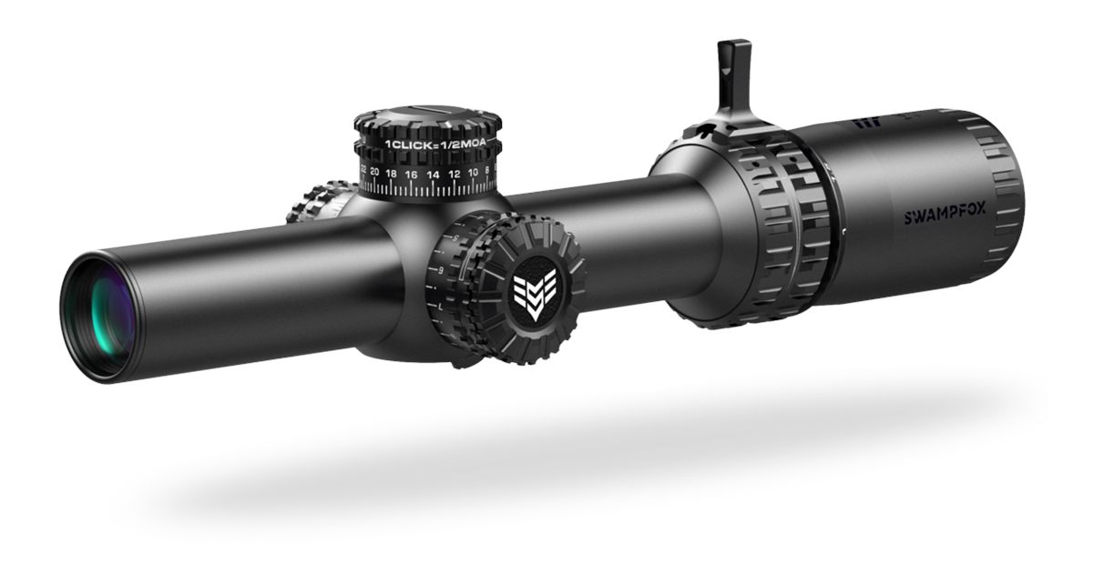 10 Ring Swampfox Arrowhead Lpvo Series Rifle Scope 1-8x24 30mm SFP IR Red M view 2