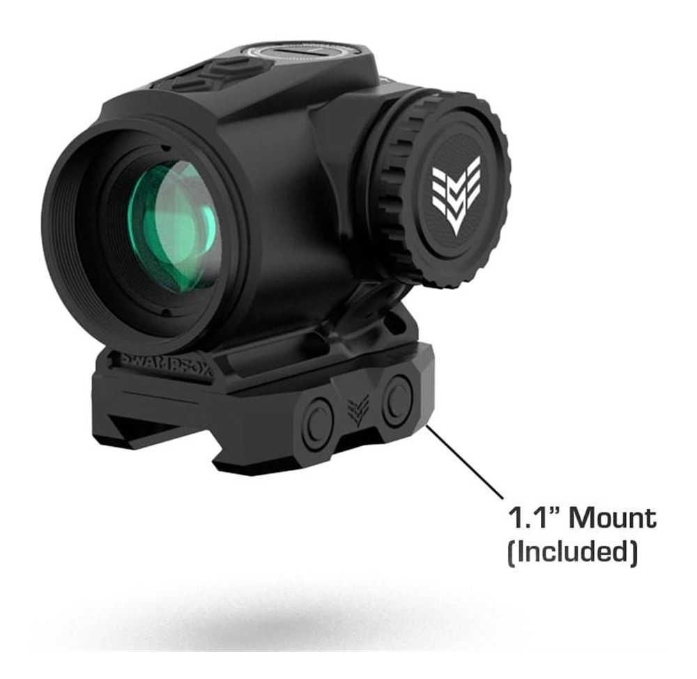 10 Ring Swampfox Optics RMPS120RB Raider Micro Prism Black 1x 20mm Tube 6 M view 3