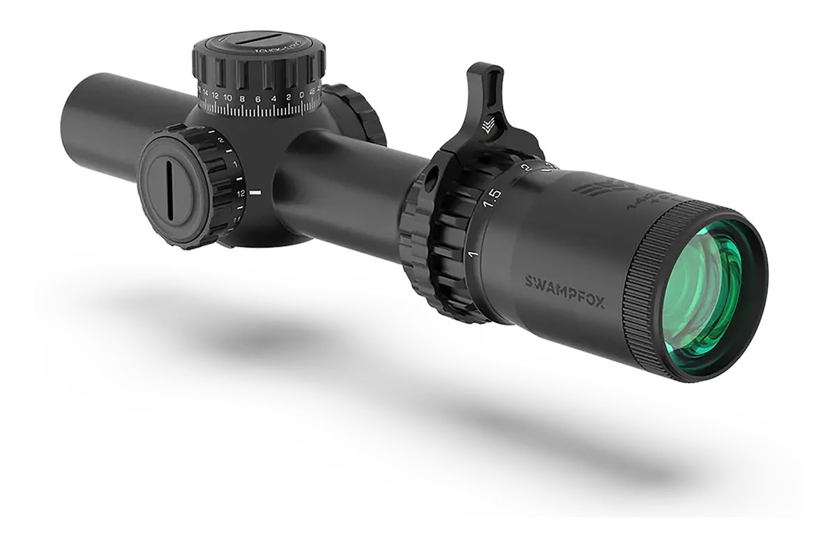 10 Ring Swampfox Optics THK16241RF Tomahawk II Black 1-6x 24mm 30mm Tube Br