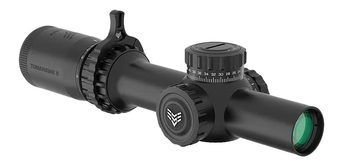 10 Ring Swampfox Optics THK16241GB Tomahawk II Black 1-6x24mm 30mm Tube BDC