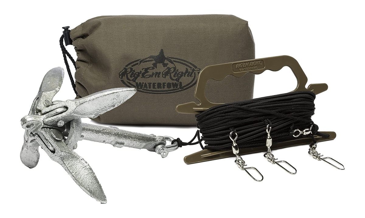 Rig Em Waterfowl Jerk Decoy Ultimate Motion Device for Duck Hunting, Gives