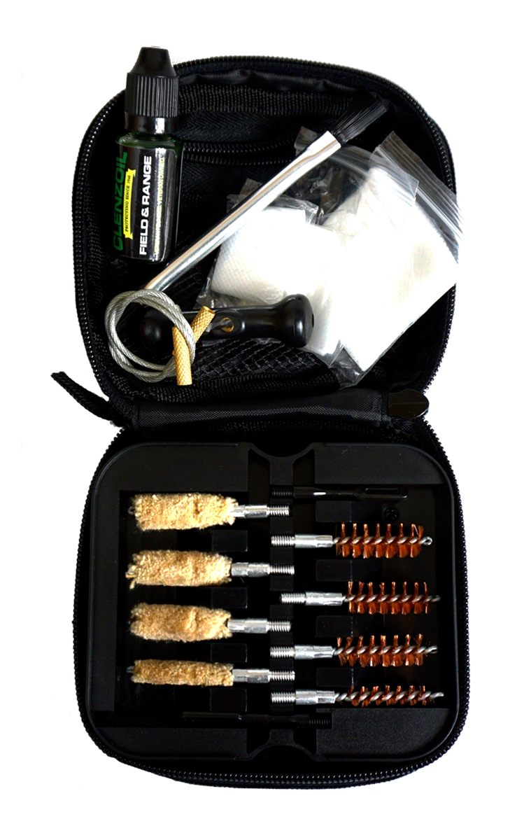 Clenzoil Field and Range Multi-Caliber Pistol Cleaning Kit with .25 oz Solu view 2