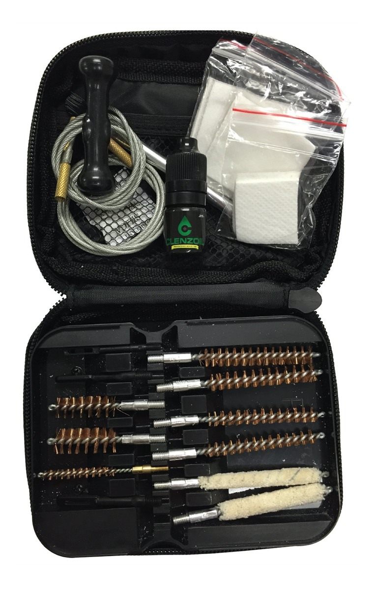 Clenzoil Field and Range Multi-Caliber Rifle Cleaning Kit with .25 oz Solut