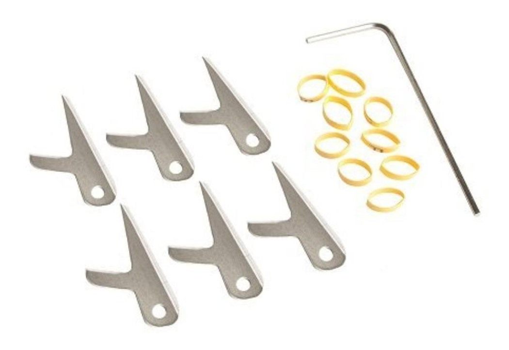 Swhacker 100 Grain 2-Inch Replacement Blades (Set of 6), Large, Silver