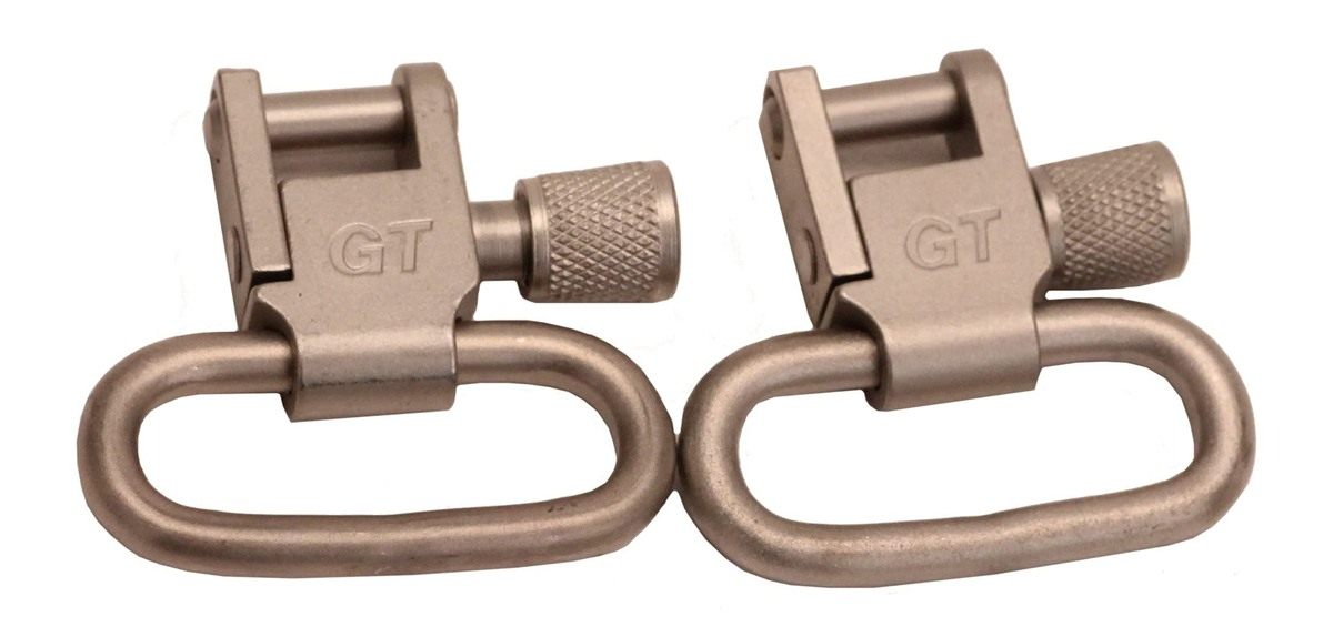 GrovTec Pair 1 Locking Swivels-Nickel plated view 2