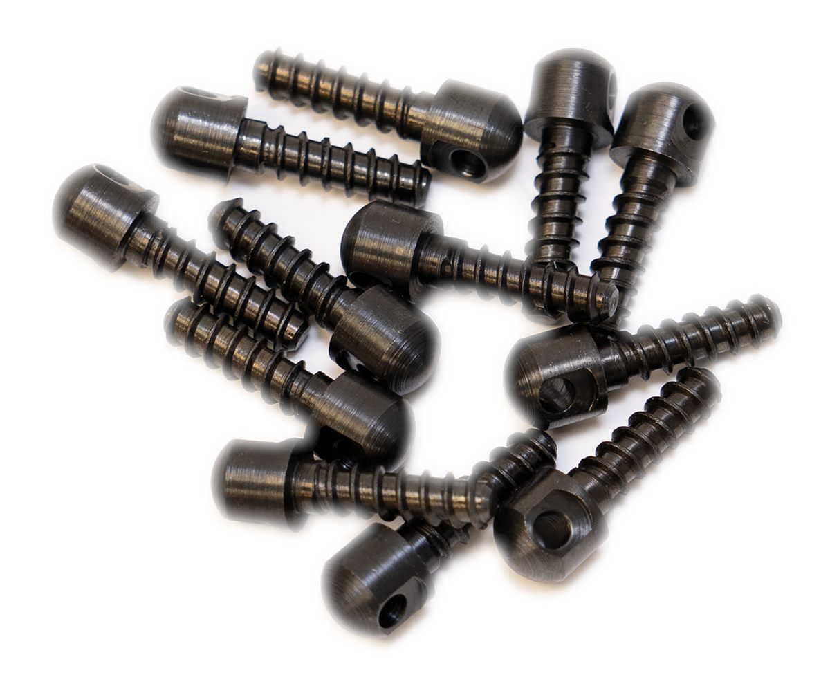 Grovtec USA GTHM51 Wood Screw Swivel Studs 0.75in 12-Pack Black