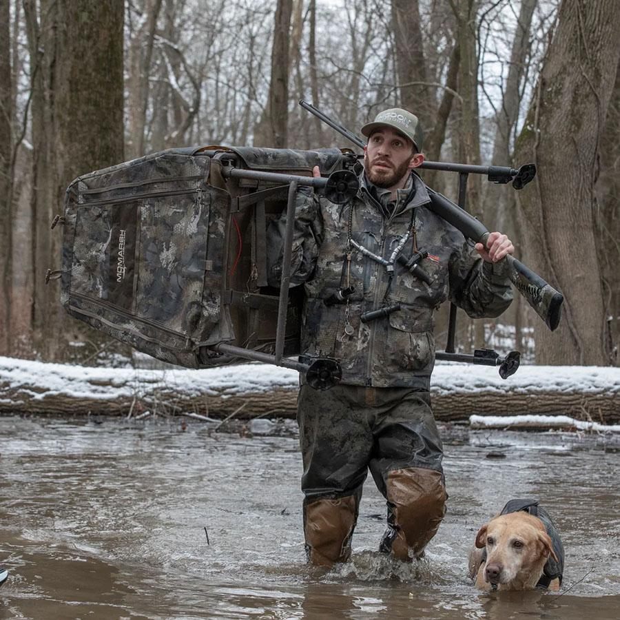 Higdon Outdoors MOmarsh 34018 Invisi-Lab Dog Blind Optifade Marsh view 3