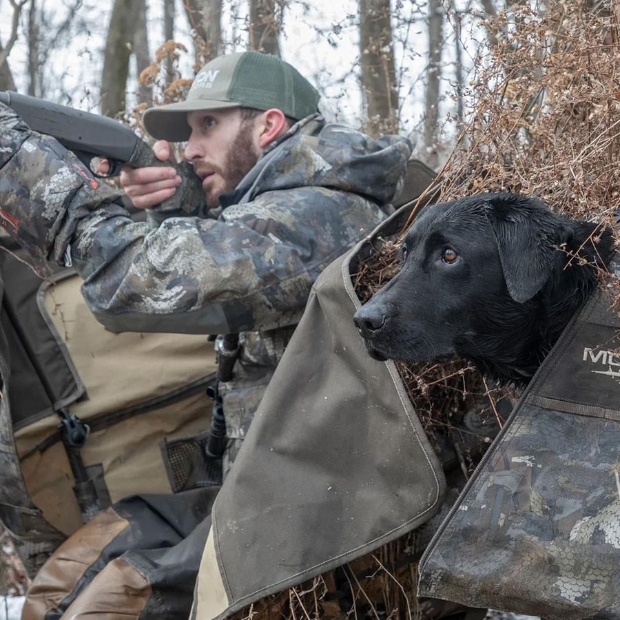 Higdon Outdoors MOmarsh 34018 Invisi-Lab Dog Blind Optifade Marsh view 4
