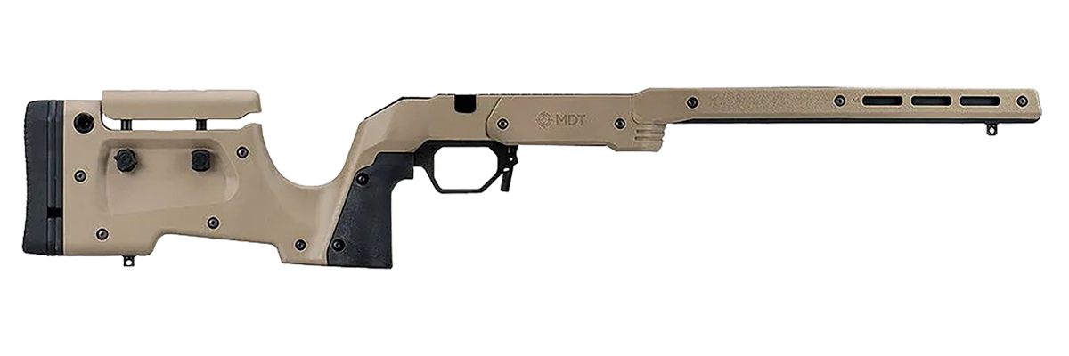 MDT 104691FDE XRS Chassis FDE Aluminum Core with Polymer Panels, Adj. Cheek