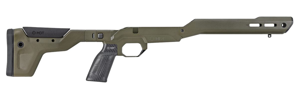 MDT Sporting Chassis HNT-26 REM 700 LA RH Folding Arca Cobalt Green