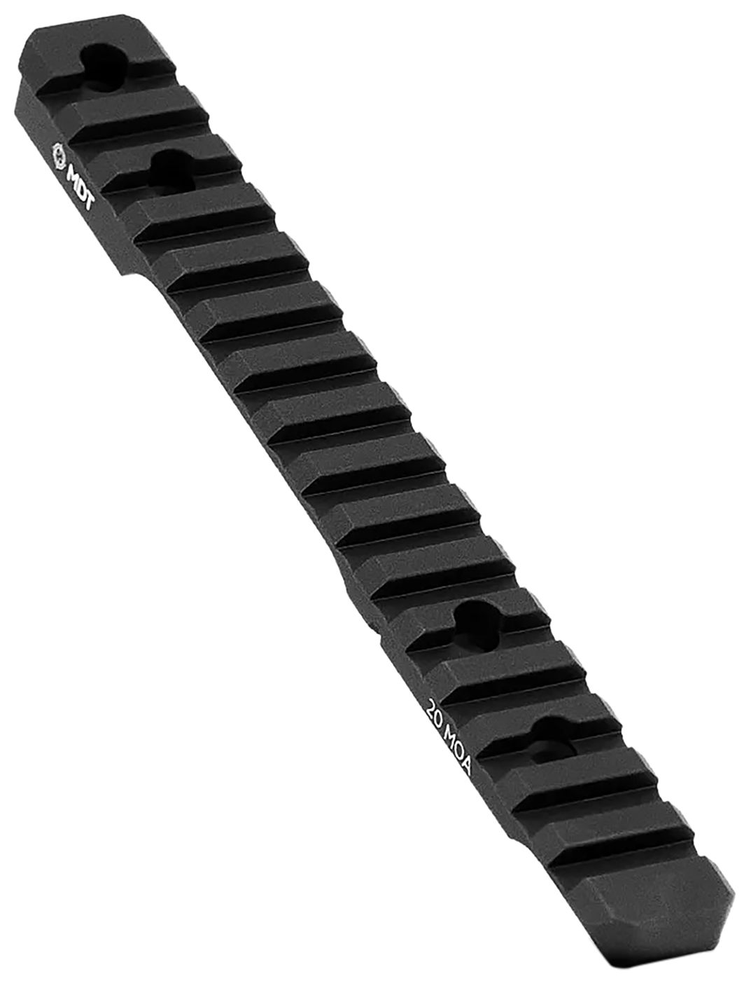 MDT 102357BLK 20 MOA Picatinny Scope Base Black Anodized Aluminum 11in Long