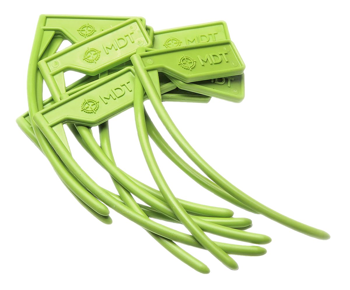 MDT 104544GRN Chamber Flag For 22 Cal and Up Black Green 10 Pack