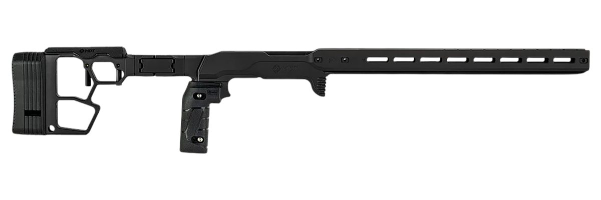 MDT 116079BLK ACC Premier Gen2 Chassis Cerakote Black Aluminum Fits Ruger A