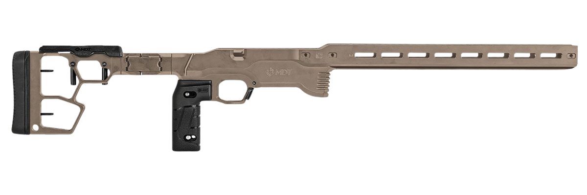 MDT 116079FDE ACC Premier Gen2 Chassis Cerakote FDE Aluminum Fits Ruger Ame