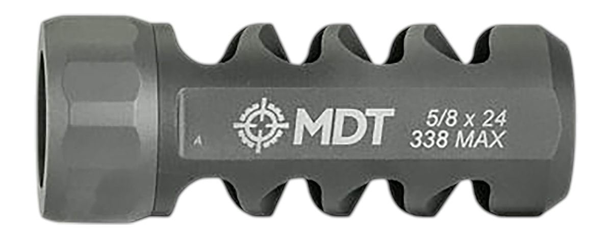 MDT 109150RTI Hunt Brake Black Titanium 5/8inx24 Threads 30 Cal