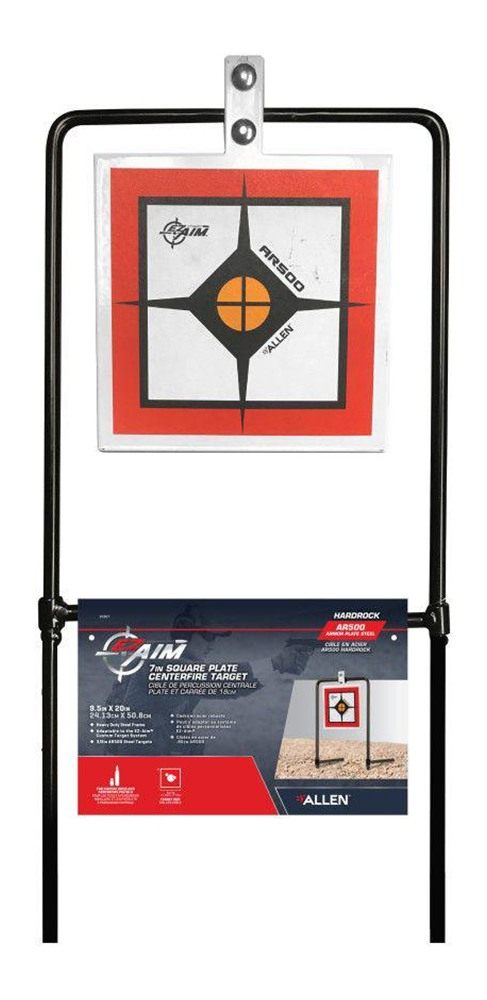 Allen EZ-Aim Hardrock AR500 Square Spinner Target Stand for Rimfire Rounds view 3