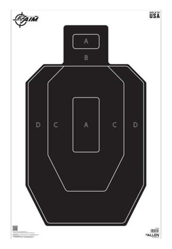 Allen EZ Aim IPSC Silhouette Target 23" x 35" 50/ct