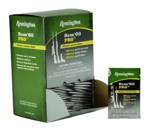 Remington Arms Pro3 Premium Lubricant Protectant Individual Wipes Box 100/c