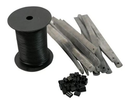 Avian Zink Decoy Rigging Kit with 200' PVC Line 4 oz Strap Weights (12) Cri