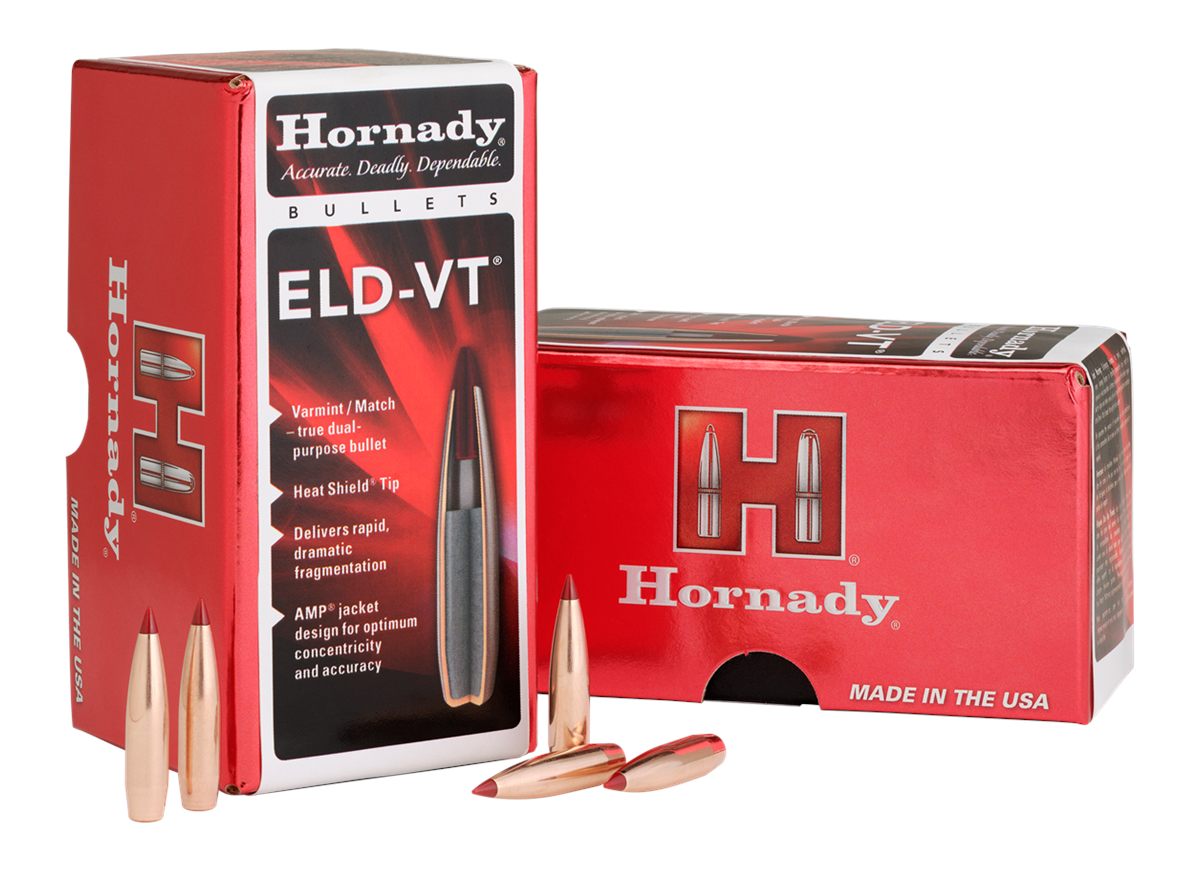 Hornady ELD-VT Rifle Bullets 22 CAL .224in 69 gr (1-8in) 100/ct