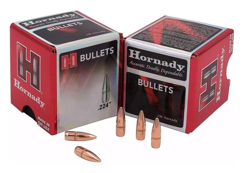 Hornady Traditional / FMJ Rifle Bullets .22 cal .224in 62 gr 5500/ct