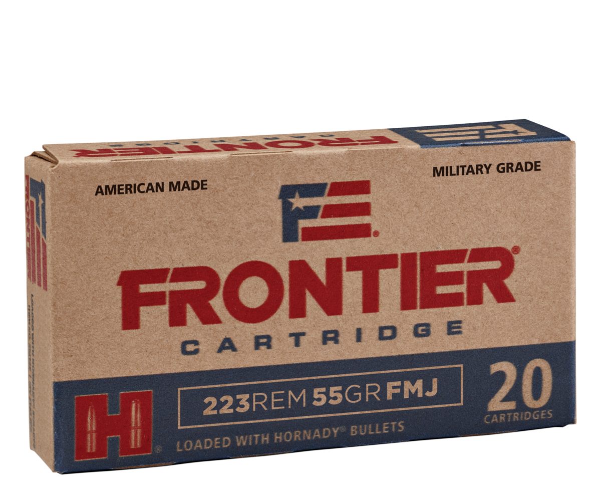 Frontier Cartridge Hornady Rifle Ammunition .223 Rem 55 gr FMJ 3240 fps 500