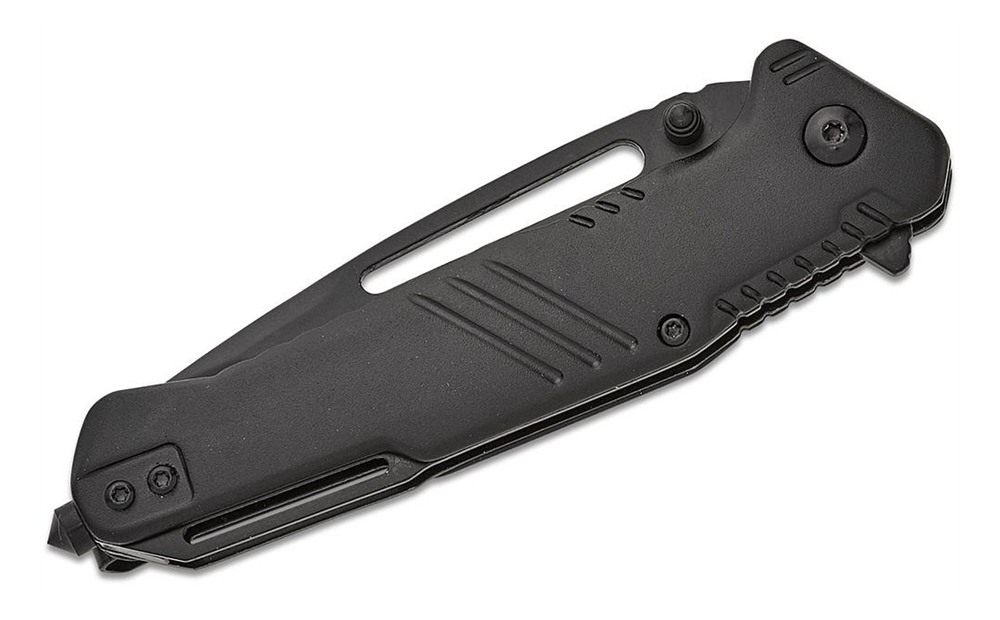 Smith Wesson Extreme Ops Folding Knife 3-1/2in Tanto Blade Black with Glass view 2