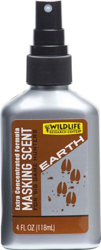 Wildlife Research WRC Case Pack OF 4 Masking Scent Earth 4FL OZ Bottle