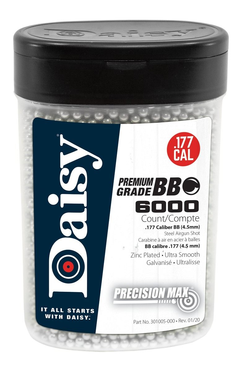 Daisy Outdoor Products Ammunition and CO2 60 6000 ct BB Bottle,Silver