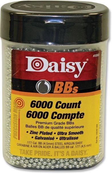 Daisy Outdoor Products Ammunition and CO2 60 6000 ct BB Bottle,Silver view 2