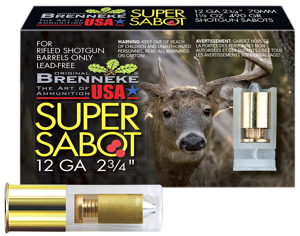 Brenneke USA SL122SUS SuperSabot 12 Gauge 2.75in 1 1/8oz Sabot Slug Shot 5