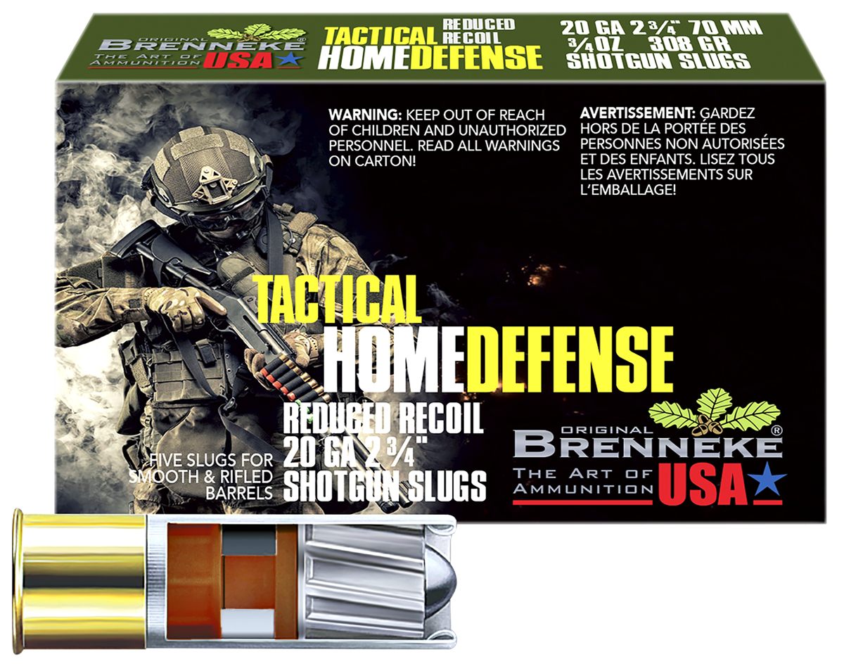 Brenneke SL202THD THD Home Defense 20 Gauge 2.75in 3/4oz Slug Shot 5 Per Bo