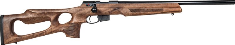Anschutz 1761 HB 22LR 20in Blued/Walnut Thumbhole 2-STG