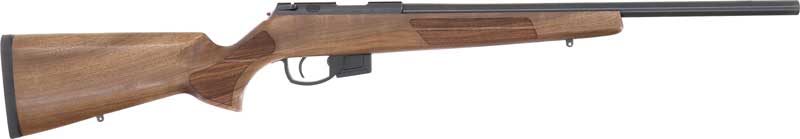 Anschutz 1761L D HB 17HMR 20in Blued/Walnut Classic LH view 2
