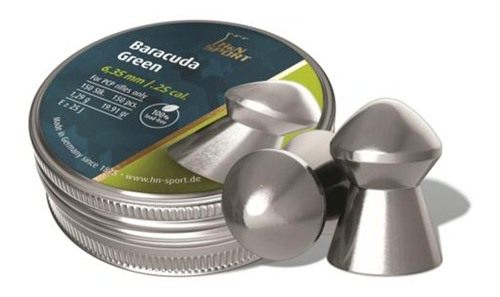 Escort Shotguns H N Baracuda Green .25 Caliber Airgun Pellets 150 Count